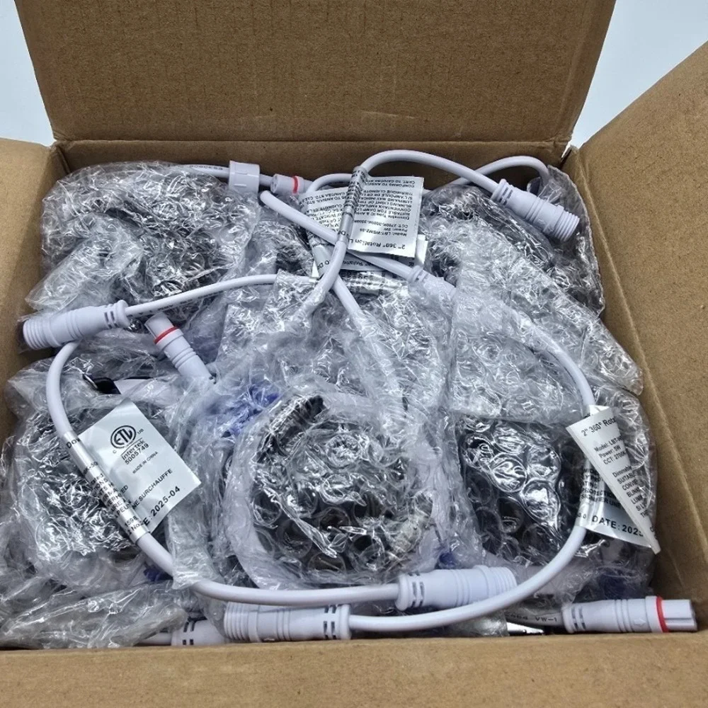 Zouzai 2in Gimbal‎ LED Recessed Light Black 5CCT 5W 550LM 360° ETL 6 Pack